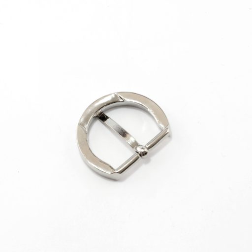 Round Buckle, Nickel, 25 mm
