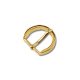 Round Buckle, Gold, 25 mm