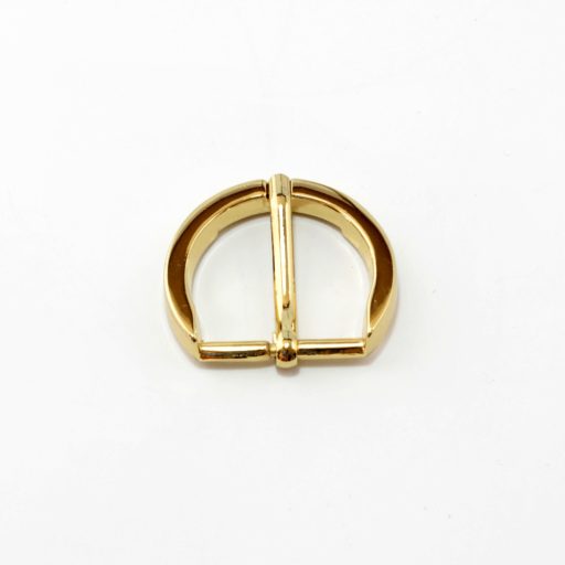 Round Buckle, Gold, 25 mm