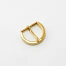 Round Buckle, Gold, 25 mm