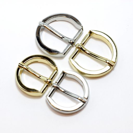 Round Buckle, Gold, 25 mm