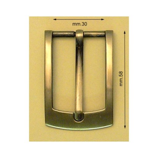 Nickel Belt Buckle, 30 mm