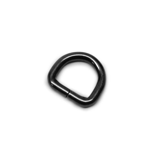 Iron D-ring, 15 mm, Nickel