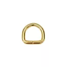 Iron D-ring, 15 mm, Gold