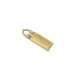 Flat Zipper Pull, Gold, 35 mm Long