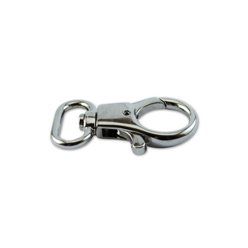 Round carabiner Nickel, 25 mm