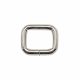 Iron Rectangle Shaped Handbag Strap Holder, Nickel, 25 mm x 20 mm