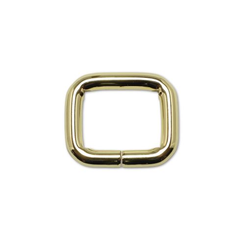 Iron Rectangle Shaped Handbag Strap Holder, Gold, 25 mm x 20 mm