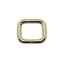Iron Rectangle Shaped Handbag Strap Holder, Gold, 25 mm x 20 mm