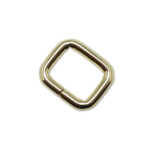 Iron Rectangle Shaped Handbag Strap Holder, Gold, 25 mm x 20 mm