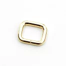 Iron Rectangle Shaped Handbag Strap Holder, Gold, 25 mm x 20 mm