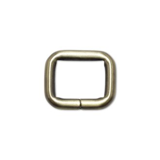   Iron Rectangle Shaped Handbag Strap Holder, Antique, 25 mm x 20 mm
