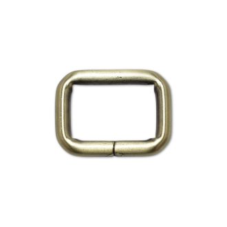   Iron Rectangle Shaped Handbag Strap Holder, Antique, 30 mm x 20 mm