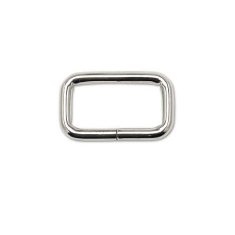   Iron Rectangle Shaped Handbag Strap Holder, Black Nickel, 40 mm x 20 mm