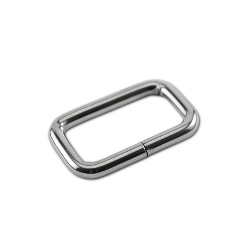 Iron Rectangle Shaped Handbag Strap Holder, Black Nickel, 40 mm x 20 mm