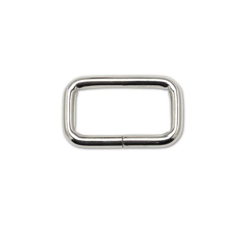 Iron Rectangle Shaped Handbag Strap Holder, Nickel, 40 mm x 20 mm