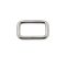 Iron Rectangle Shaped Handbag Strap Holder, Nickel, 40 mm x 20 mm
