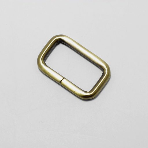 Iron Square Shaped Handbag Strap Holder, Antique, 40 mm x 20 mm