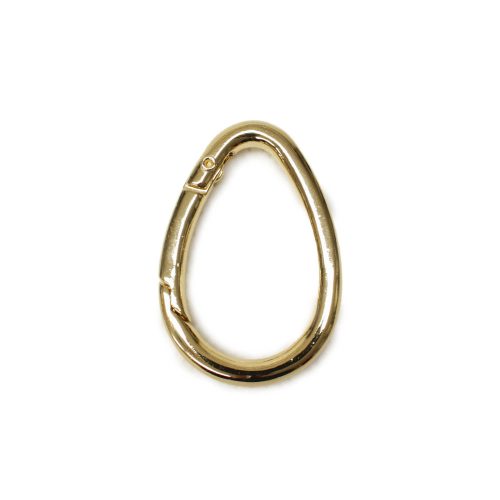 Egg Shaped Spring Hook, 20 mm, Gold