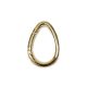 Egg Shaped Spring Hook, 20 mm, Gold