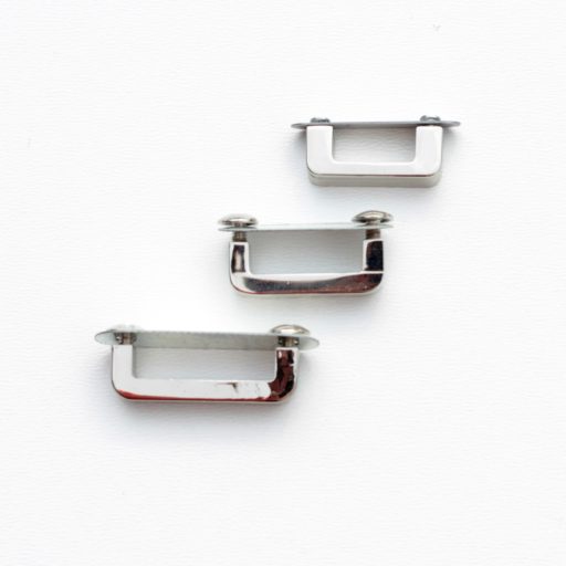 Handbag Strap Holder Bridge, Nickel, 20 mm