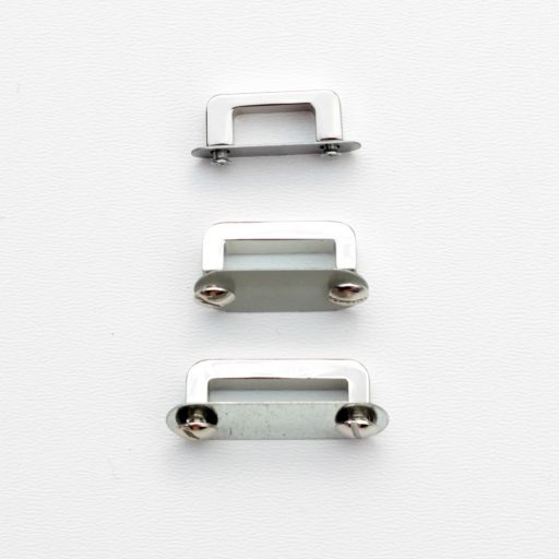 Handbag Strap Holder Bridge, Nickel, 20 mm