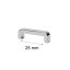 Handbag Strap Holder Bridge, Nickel, 25 mm