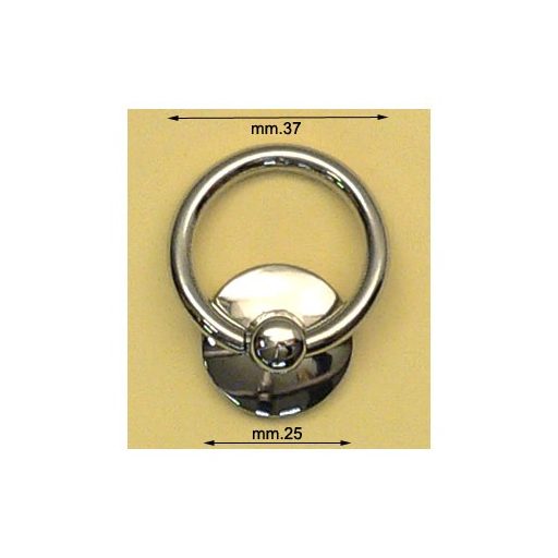 O-shaped Handbag Strap Holder, Nickel