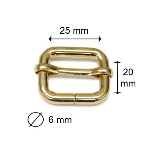 Iron Tri-Glide Slide, Gold, 25 mm