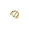 Semicircular Buckle, Gold, 15 mm