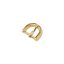 Semicircular Buckle, Gold, 15 mm