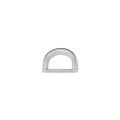 Flat D-ring, 15 mm, Nickel