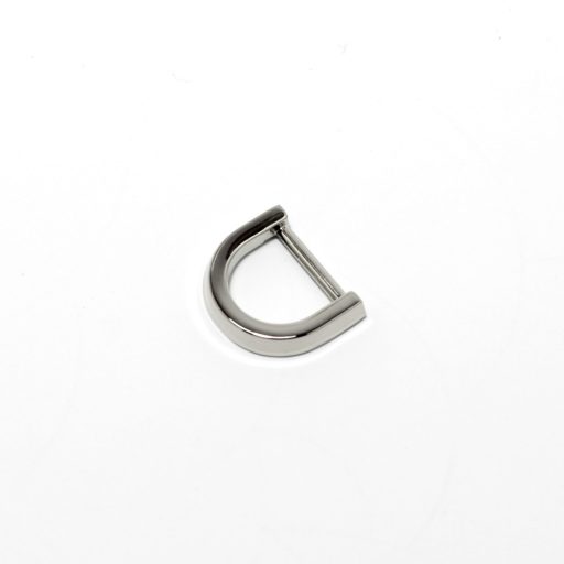 Flat D-ring, 15 mm, Nickel