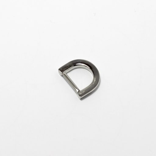 Flat D-ring, 15 mm, Nickel