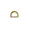 Flat D-ring, 15 mm, Gold