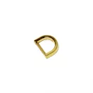 Flat D-ring, 15 mm, Gold