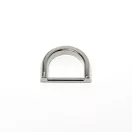 Flat D-ring, Nickel, 25 mm