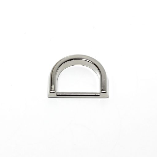 Flat D-ring, Nickel, 25 mm