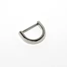 Flat D-ring, Nickel, 25 mm