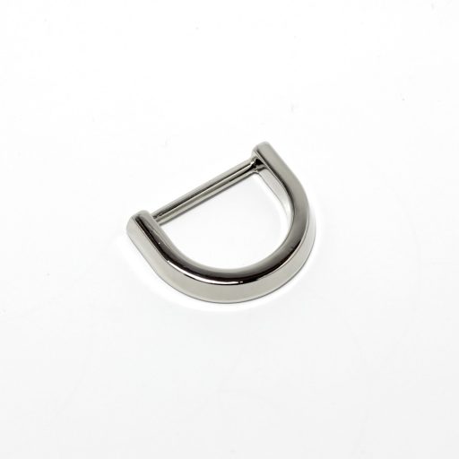 Flat D-ring, Nickel, 25 mm
