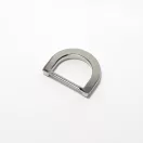 Flat D-ring, Nickel, 25 mm