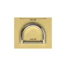 Flat D-ring, Nickel, 25 mm