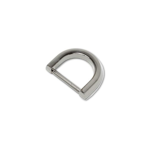 Flat D-ring, Nickel, 20 mm