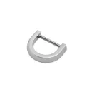 Flat D-ring, Nickel, 20 mm