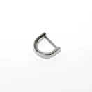 Flat D-ring, Nickel, 20 mm