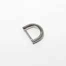 Flat D-ring, Nickel, 20 mm
