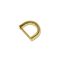 Flat D-ring, Gold, 20 mm