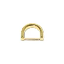 Flat D-ring, Gold, 20 mm