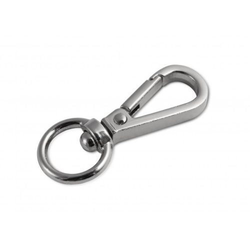 carabiner, 12 mm, Nickel