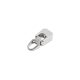 Customisable Zipper Pull, Nickel, for 10 mm wide leather